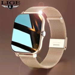LIGE - Smart Watch - pełny ekran dotykowy - pulsometr / monitor snu - wodoodporność IP67Inteligentne zużycie
