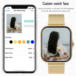 LIGE - Smart Watch - Full-Touchscreen - Herzfrequenz- / Schlafmonitor - IP67 wasserdicht