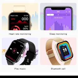 LIGE - Smart Watch - volledig touchscreen - hartslag- / slaapmonitor - IP67 waterdichtSmart-Wear