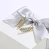 Elegante bladvormige oorbellen - met kristallen - 925 Sterling zilverOorbellen