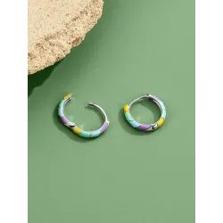AretesColourful earrings for women sterling silver - valentines day gift