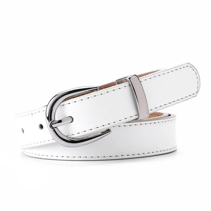 Luxe leren riem - met lichtmetalen gespRiemen