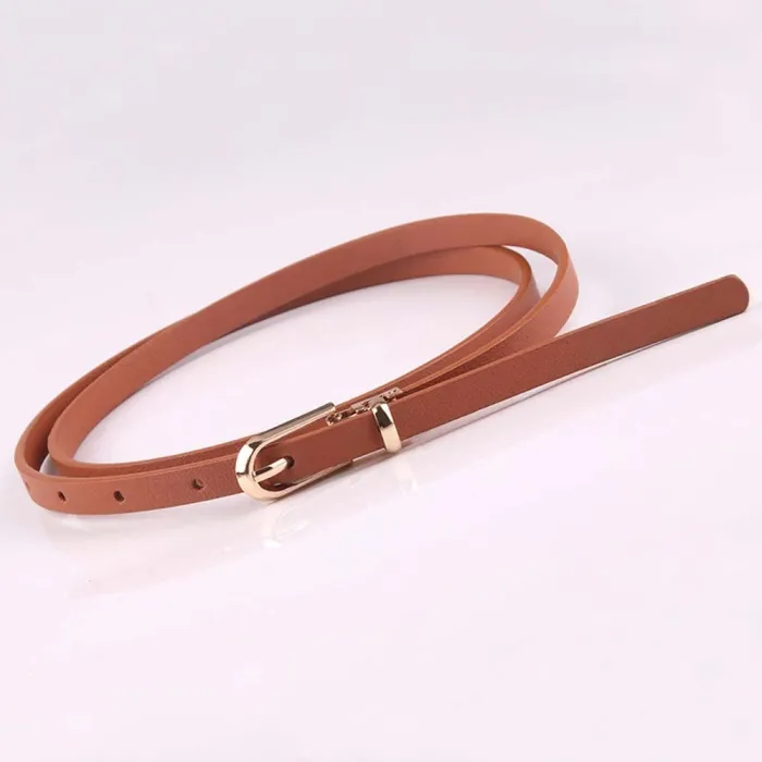 Elegante dunne leren riem - verstelbaarRiemen