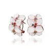 Beautiful multi coloured earrings for women  - with zircon - gift