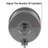 Varvräknare med LED - 3 3/4" 12V - bilmätare - 0-8000 RPM - kolfiber - 3,75 tum 95mm