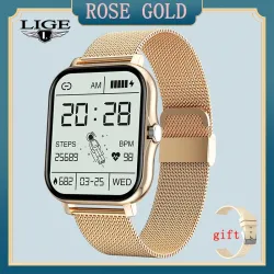 LIGE - Smart Watch - volledig touchscreen - hartslag- / slaapmonitor - IP67 waterdichtSmart-Wear