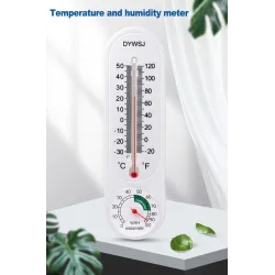 Termometr wiszący ścienny - miernik temperatury / wilgotności - wewnętrzny / zewnętrzny - 23cmTermometry
