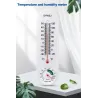 Termometr wiszący ścienny - miernik temperatury / wilgotności - wewnętrzny / zewnętrzny - 23cmTermometry