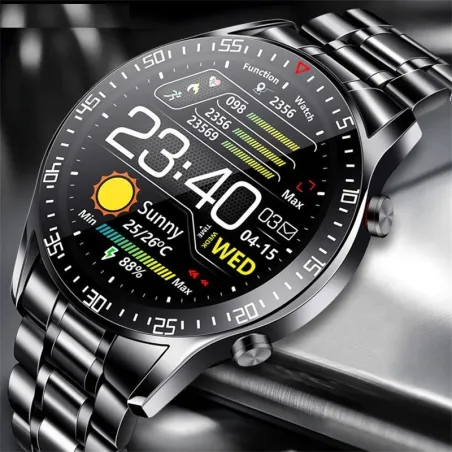 Luksusowy Smart Watch - pulsometr - ciśnienie krwi - wodoodporny - iOS AndroidInteligentne zużycie