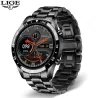 LIGE - Smart Watch - ekran dotykowy - fitness tracker - ciśnienie krwi - wodoodporny - Bluetooth - Android iOSInteligentne zu...