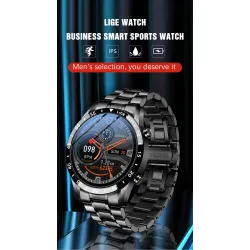 LUIK - Smart Watch - touchscreen - fitnesstracker - bloeddruk - waterdicht - Bluetooth - Android iOSSmart-Wear
