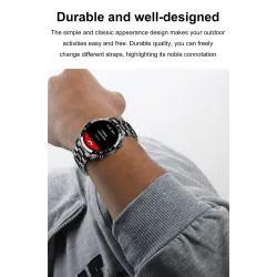 LUIK - Smart Watch - touchscreen - fitnesstracker - bloeddruk - waterdicht - Bluetooth - Android iOSSmart-Wear