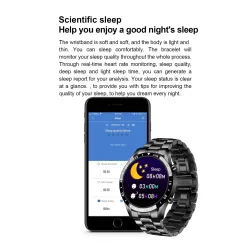 LIGE - Smart Watch - ekran dotykowy - fitness tracker - ciśnienie krwi - wodoodporny - Bluetooth - Android iOSInteligentne zu...