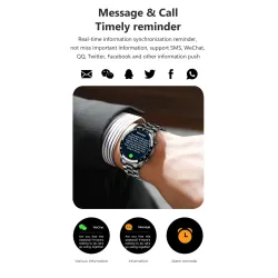 LUIK - Smart Watch - touchscreen - fitnesstracker - bloeddruk - waterdicht - Bluetooth - Android iOSSmart-Wear