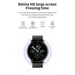 LIGE - Smart Watch - Full-Touchscreen - Fitness-Tracker - Blutdruck - Wasserdicht - Bluetooth - Android IOS