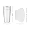 Silicone transparent nail stamping - kit for manicure art