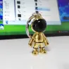 Modny ręcznie robiony brelok - z astronautą 3D - robotem kosmicznymBreloczki Do Kluczy