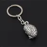 Metal keychain - with anatomical humans brain