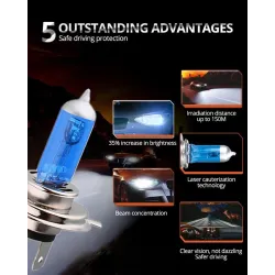 Luces halógenasHalogen bulb - H7 - H4/9003/HB2 Hi/Lo - 12V - car / motorcycle headlight lamp