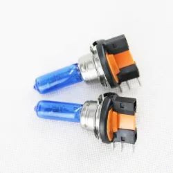 Samochodowa żarówka halogenowa - H15 - 6000K zimna biel - 12V 15/55W - DRL - 2 sztukiŚwiatła do jazdy dziennej (DRL)