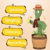 Elektronische cactus - praten / zingen / dansen / wiebelen - grappige knuffel - 31cmSpeelgoed