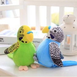 Electric talking parrot - funny plush toy - record / repeat / waving wings - 18cm