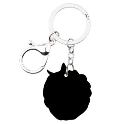 Metal keychain with acrylic raspberryKeyrings