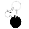 Metal keychain with acrylic raspberryKeyrings
