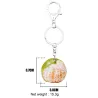 llaveroMetal keychain - with acrylic tangerine
