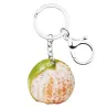 llaveroMetal keychain - with acrylic tangerine