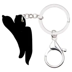 llaveroMetal keyring - with acrylic green peppers