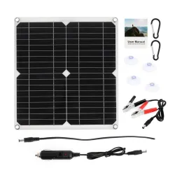 Panel słoneczny - 100W - podwójny USB 12V/5V - z kontrolerem - wodoodporny - ładowarka bateriiPaneli słonecznych