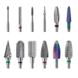 Vervangbare roterende koppen - voor elektrische nagelboor - hardmetalen wolfraam - manicure / pedicureNagelfrees / Nagelboor