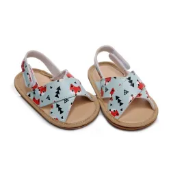 Modieuze leren sandalen - voor meisjes / jongens - gekruiste riemSchoenen