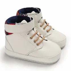 Baby leather first shoes - anti-slip - ankle length