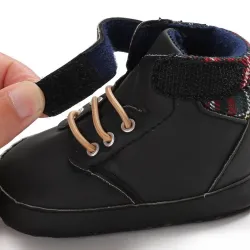 Erste Schuhe aus Babyleder - rutschfest - knöchellang