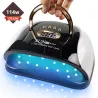 Professional nail lamp - dryer - with 4 timer setting / handle - UV - 57 LED - 114W