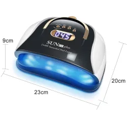 Profesjonalna lampa do paznokci - suszarka - z 4 ustawieniami timera / uchwytem - UV - 57 LED - 114WSuszarka do paznokci