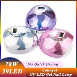 Profesjonalna suszarka do paznokci - Lampa UV - 78W - 39 LED - Wyświetlacz LCD - aurora designSuszarka do paznokci