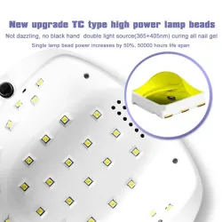 Profesjonalna suszarka do paznokci - Lampa UV - 78W - 39 LED - Wyświetlacz LCD - aurora designSuszarka do paznokci