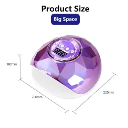 Profesjonalna suszarka do paznokci - Lampa UV - 78W - 39 LED - Wyświetlacz LCD - aurora designSuszarka do paznokci