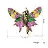 Dzika syrenka - motyl z kolorowymi skrzydłami - elegancka broszkaBroszki