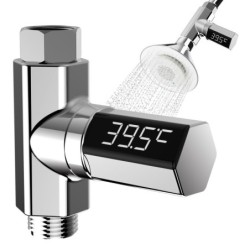 Water temperature meter - led display - 360 degrees rotation for shower