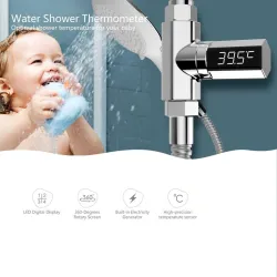 Miernik temperatury wody - termometr - wyświetlacz LED LCD - obrót o 360 stopni - do prysznica / wannyŁazienka & toaleta