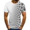 Summer colourful short sleeve t-shirt - 3D graphic printed