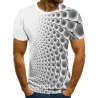 Summer colourful short sleeve t-shirt - 3D graphic printed