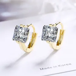 Luxury crystal earrings for women - sterling silver - gift