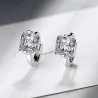 Luxuriöse kleine runde Ohrringe - mit Kristall - 925er Sterlingsilber
