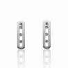 Gold plated crystal earrings - ladies delight - gift