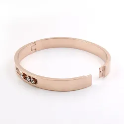 Elegantes Armband - mit verschiebbaren Strasssteinen - Edelstahl